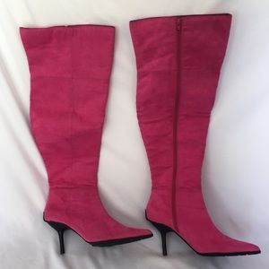 Sam Edelman Fuchsia Pink Over Knee Boots 11M